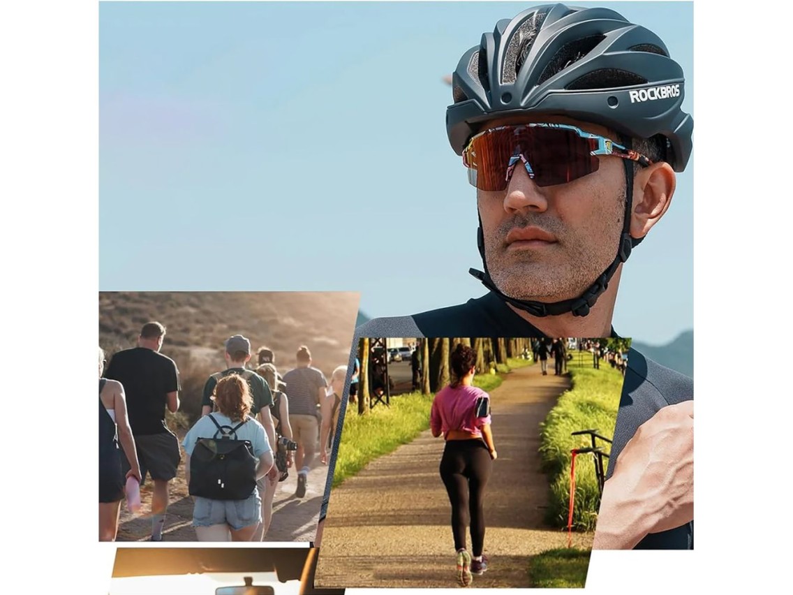 Rockbros Photochromic Cycling Glasses with UV Protection and Corrective Insert - Multicolor