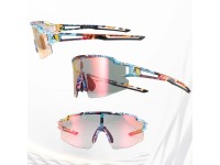 Rockbros Photochromic Cycling Glasses with UV Protection and Corrective Insert - Multicolor