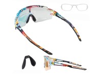 Rockbros Photochromic Cycling Glasses with UV Protection and Corrective Insert - Multicolor