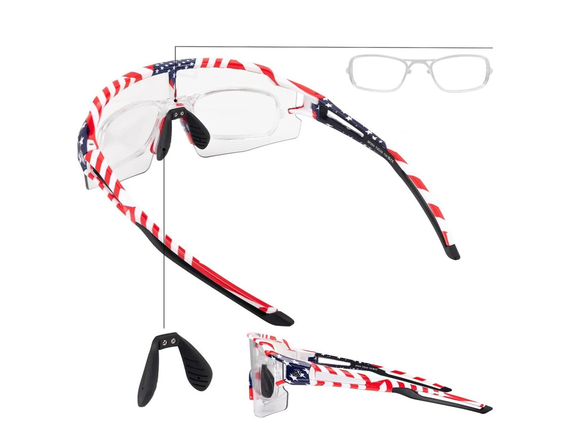 Óculos de ciclismo Rockbros fotocromáticos com proteção UV e lentes corretivas 14120008002 - Modelo