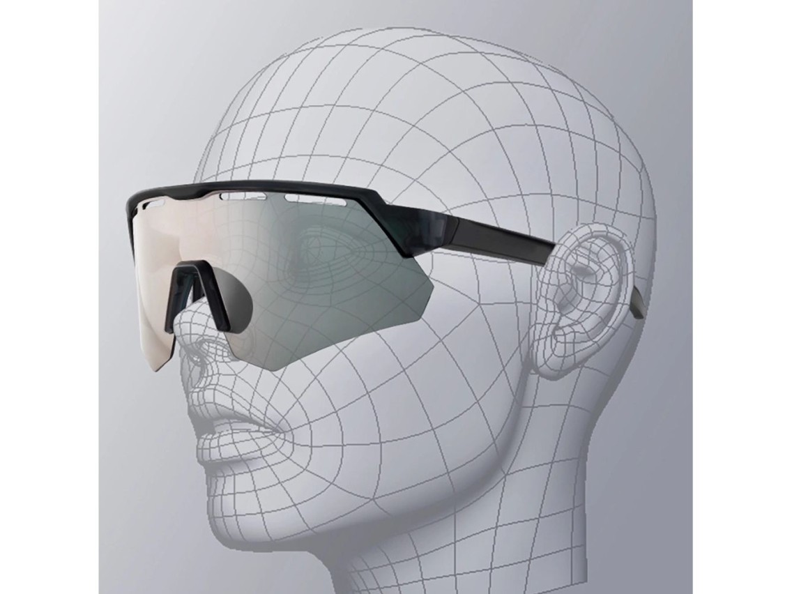Rockbros Polarized Cycling Glasses with UV Protection and Corrective Insert - Gray