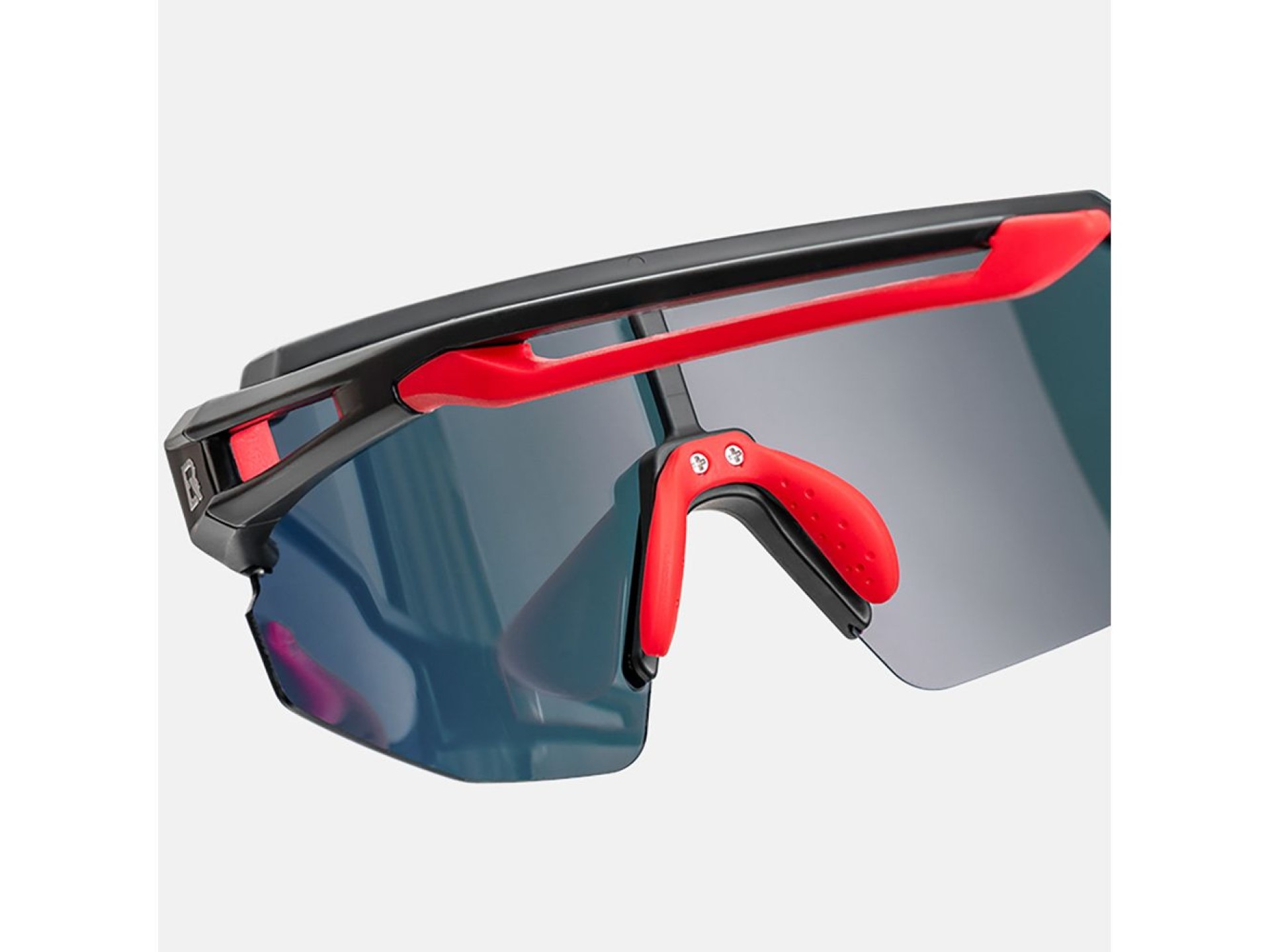 Óculos de ciclismo infantis Rockbros, polarizados, com proteção UV, pretos.