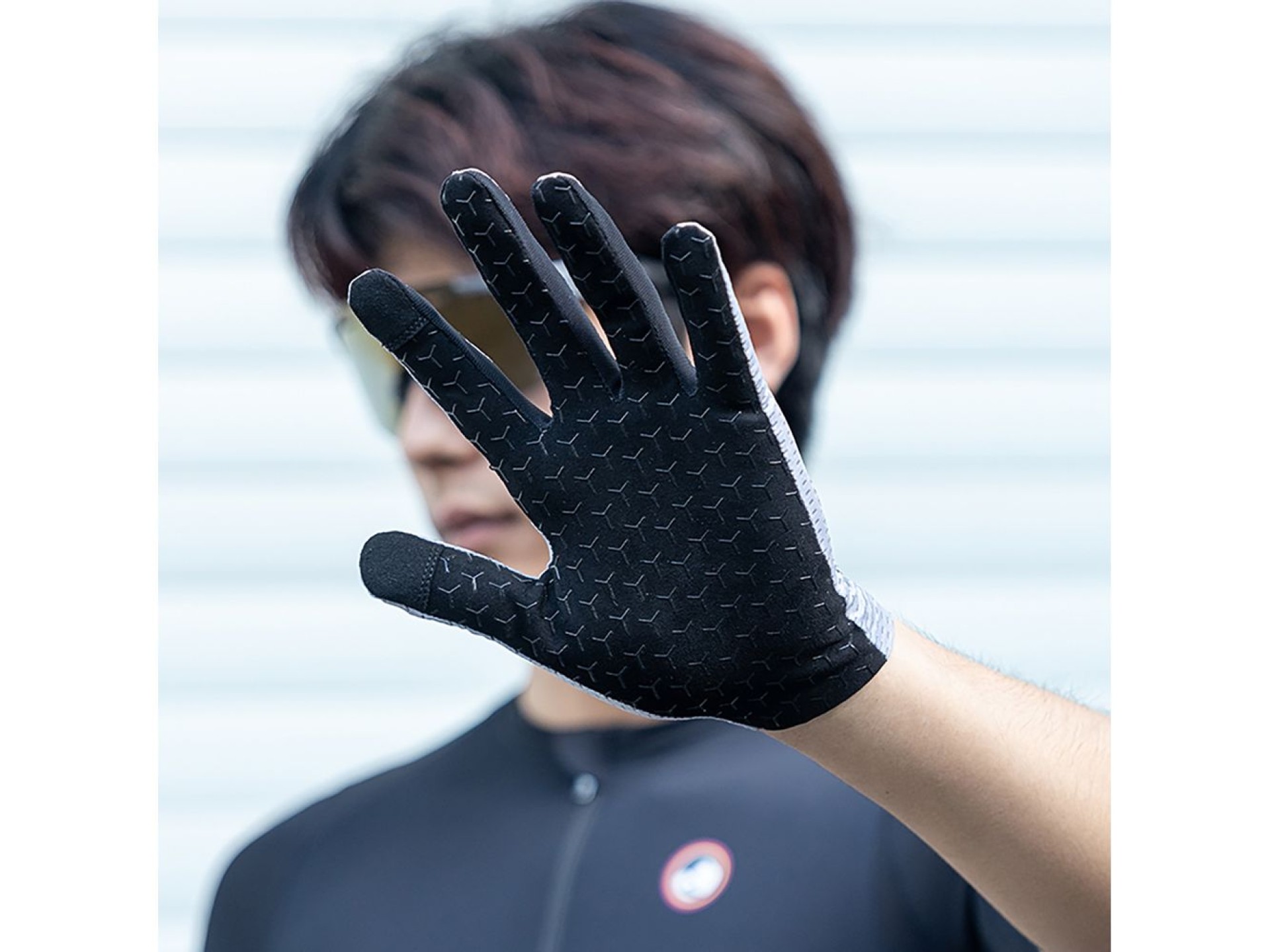 Rockbros Breathable Full Finger Cycling Gloves, Size: XXL - Gray
