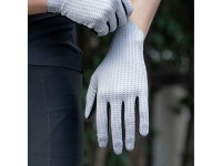 Luvas de ciclismo Rockbros respiráveis ??com dedos inteiros, tamanho M - cinza Luvas de ciclismo Rockbros respiráveis ??com dedos inteiros, tamanho M - cinza