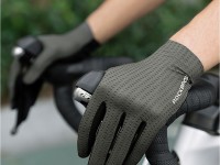 Rockbros Breathable Full Finger Cycling Gloves, Size: L - Green Rockbros Breathable Full Finger Cycling Gloves, Size: L - Green