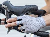 Guantes de ciclismo Rockbros transpirables de dedos cortos, talla XL - Gris Guantes de ciclismo Rockbros transpirables de dedos cortos, talla XL - Gris
