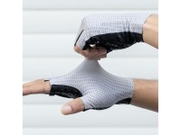 Luvas de ciclismo Rockbros respiráveis ??de dedo curto, tamanho M - cinza Luvas de ciclismo Rockbros respiráveis ??de dedo curto, tamanho M - cinza