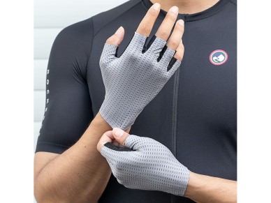 Rockbros Breathable Short Finger Cycling Gloves Size: M - Grey Rockbros Breathable Short Finger Cycling Gloves Size: M - Grey