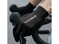 Rockbros cycling gloves spring/summer/autumn, full, size: L - black Rockbros cycling gloves spring/summer/autumn, full, size: L - black
