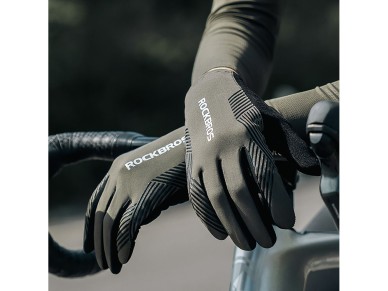 Guantes de ciclismo Rockbros primavera/verano/otoño, largos, talla: XL - verde Guantes de ciclismo Rockbros primavera/verano/otoño, largos, talla: XL - verde