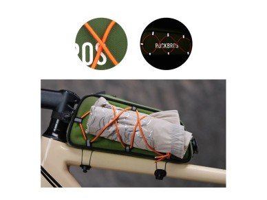 Rockbros 30120045001 ROAD TO SKY bicycle bag for the top frame tube, waterproof, 0.7L - green Rockbros 30120045001 ROAD TO SKY bicycle bag for the top frame tube, waterproof, 0.7L - green