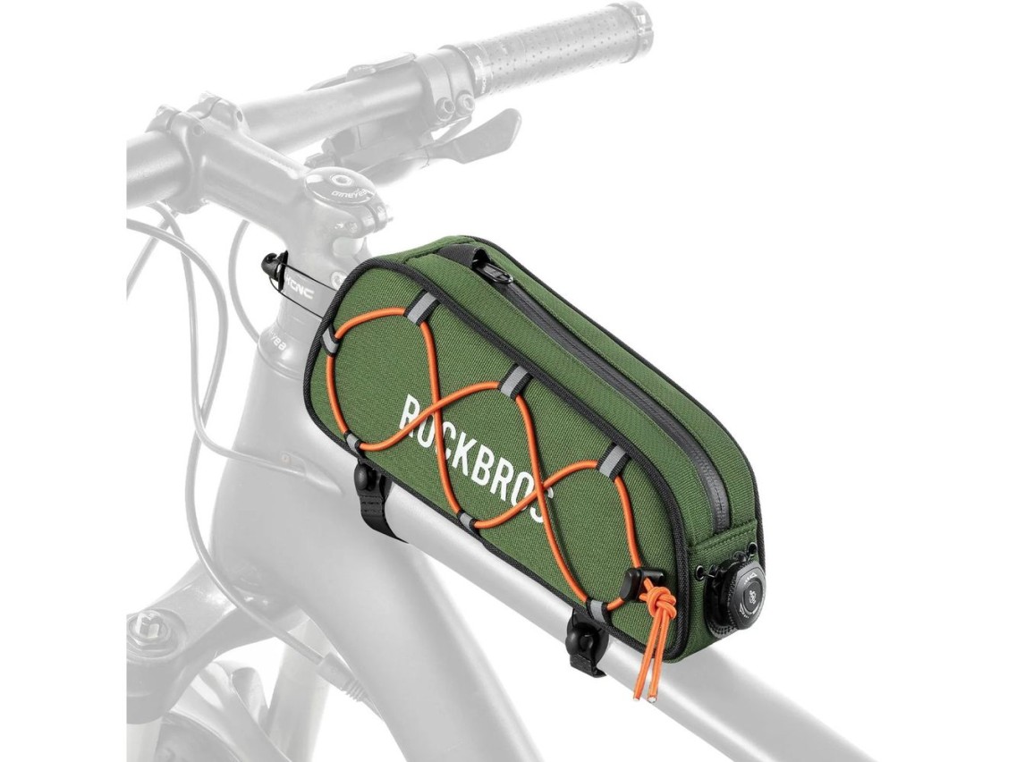 Bolsa para bicicleta Rockbros 30120045001 ROAD TO SKY para tubo superior do quadro, impermeável, 0,7