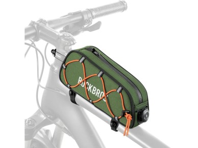 Rockbros 30120045001 ROAD TO SKY bicycle bag for the top frame tube, waterproof, 0.7L - green Rockbros 30120045001 ROAD TO SKY bicycle bag for the top frame tube, waterproof, 0.7L - green