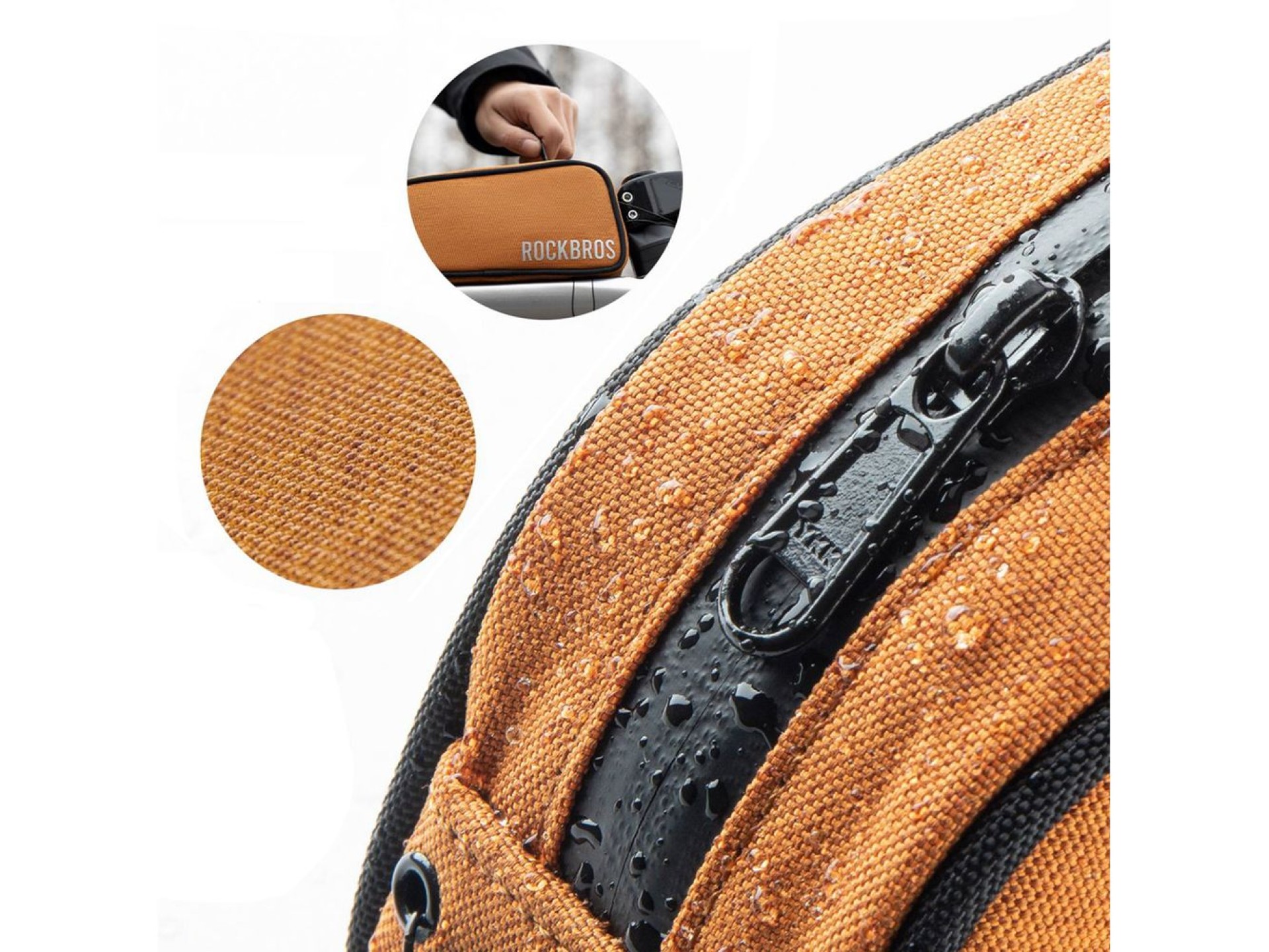 Bolsa para bicicleta Rockbros 30120045004 ROAD TO SKY para el tubo superior del cuadro, impermeable,