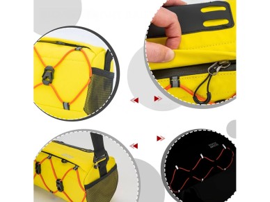 Bolsa para manillar de bicicleta Rockbros 30110054006 2.2L - Amarilla Bolsa para manillar de bicicleta Rockbros 30110054006 2.2L - Amarilla