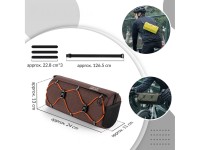 Rockbros 30110054003 Handlebar Bicycle Bag 2.2L - Brown Rockbros 30110054003 Handlebar Bicycle Bag 2.2L - Brown