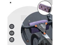 Bolsa de guidão para bicicleta Rockbros 30110054005, 2,2 litros - Roxa Bolsa de guidão para bicicleta Rockbros 30110054005, 2,2 litros - Roxa