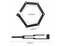 Cadeado dobrável para bicicleta Rockbros 32140003001 com chave e alça, 88 cm - preto Cadeado dobrável para bicicleta Rockbros 32140003001 com chave e alça, 88 cm - preto