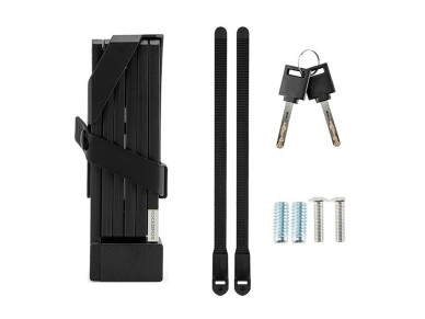 Candado plegable para bicicleta Rockbros 32140003001 con llave y asa, 88 cm - negro Candado plegable para bicicleta Rockbros 32140003001 con llave y asa, 88 cm - negro