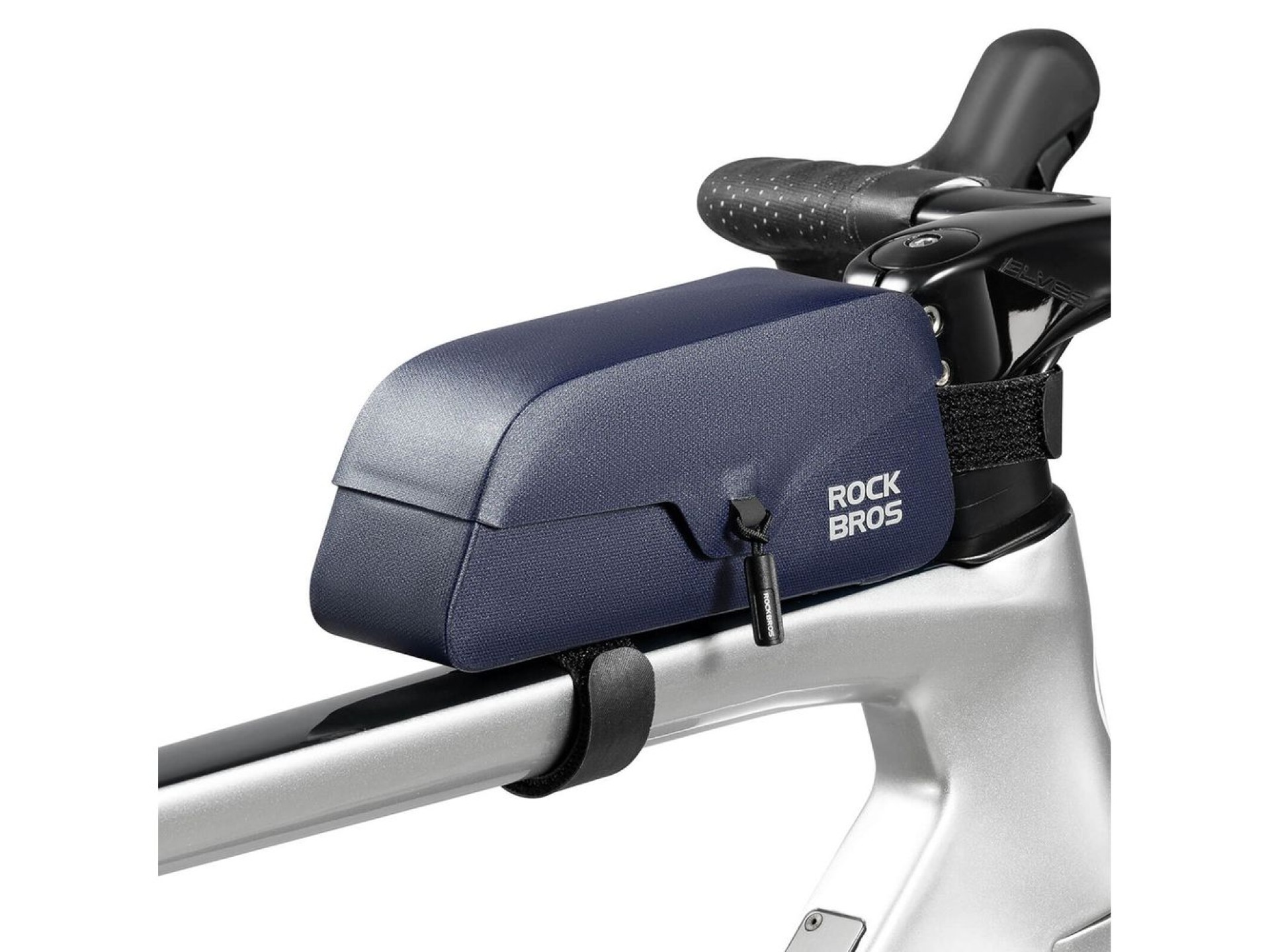 Bolsa impermeável para quadro de bicicleta Rockbros 30120122006 com fecho magnético, 0,9 L - Azul