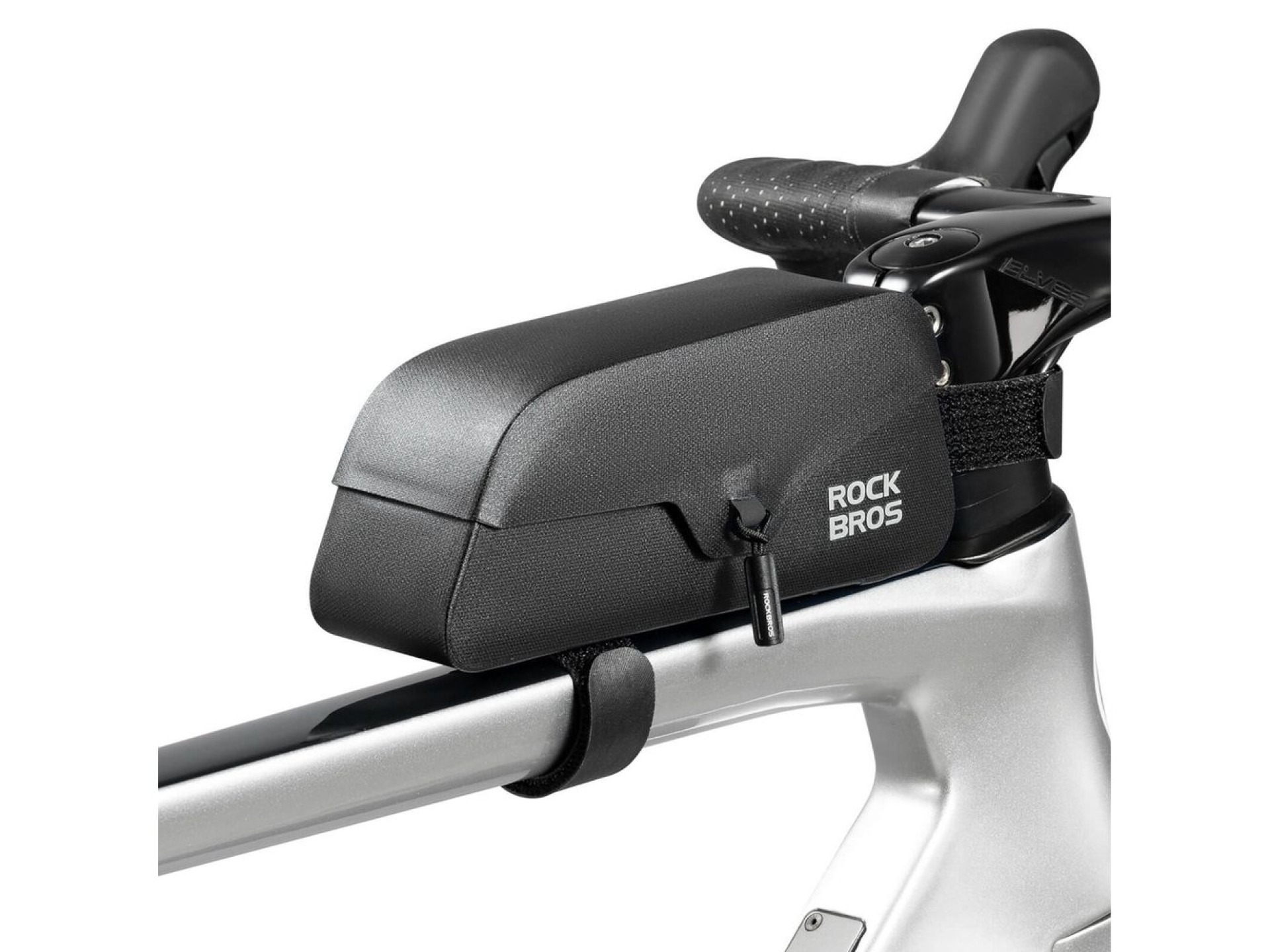 Bolsa impermeável para quadro de bicicleta Rockbros 30120122002 com fecho magnético, 0,9 L - Preta