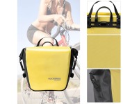 Bolsa impermeável para bicicleta Rockbros AS-003-1Y com alça de ombro, montagem frontal/traseira, 10 Bolsa impermeável para bicicleta Rockbros AS-003-1Y com alça de ombro, montagem frontal/traseira, 10