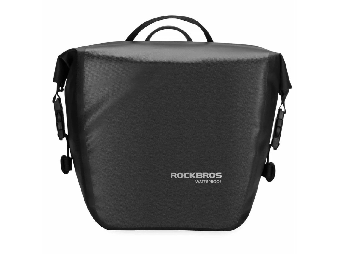 Bolsa impermeable para bicicleta Rockbros AS-003-1BK con correa para el hombro, montaje delantero/tr