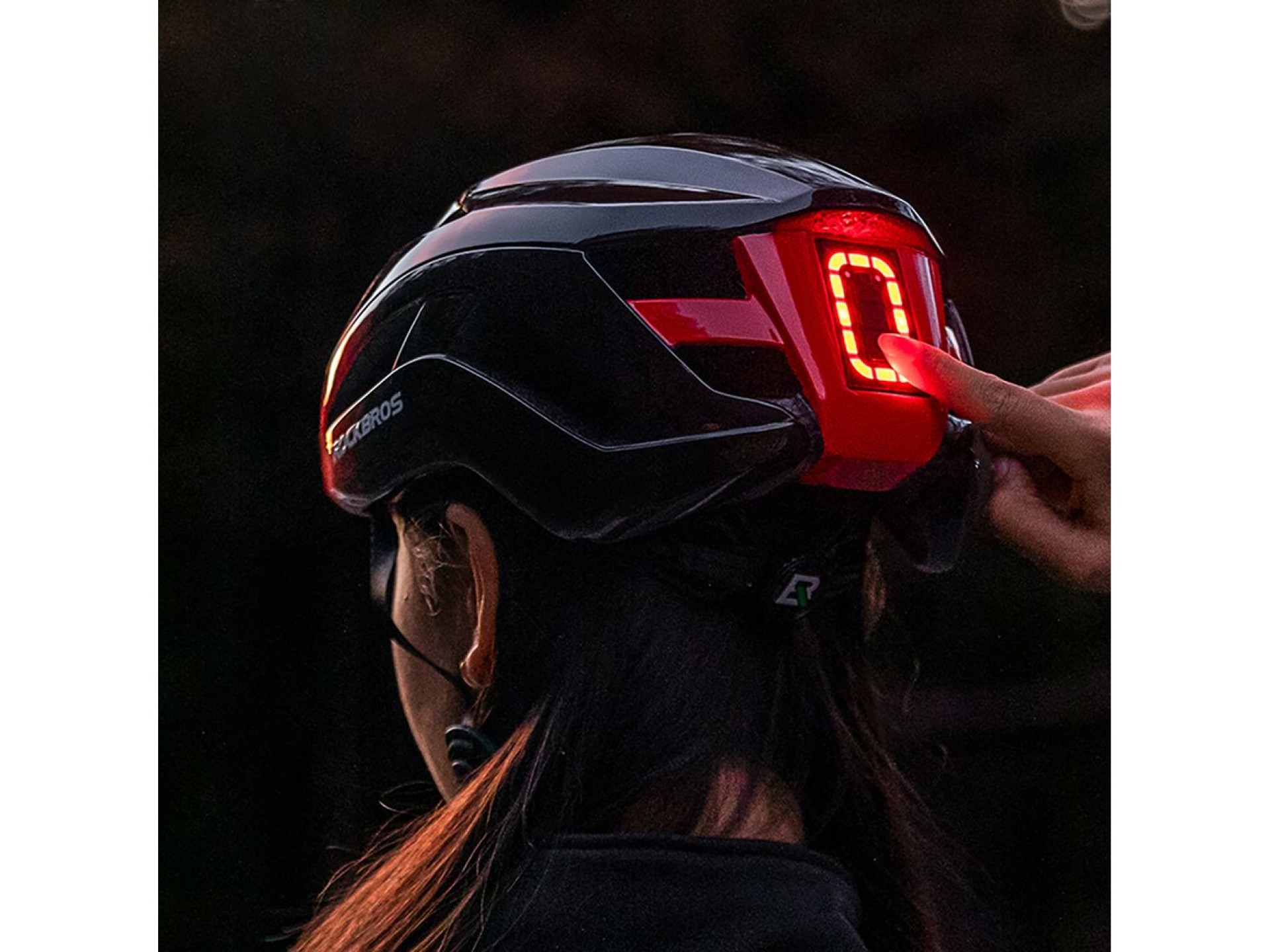 Capacete de ciclismo Rockbros ZK-077 com iluminação multidirecional integrada, tamanhos 57-61 cm - P