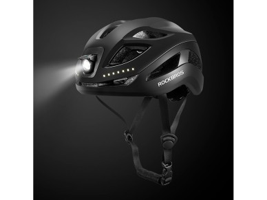 Casco de bicicleta Rockbros ZK-077 con iluminación multidireccional integrada, talla 57-61 cm - Negr Casco de bicicleta Rockbros ZK-077 con iluminación multidireccional integrada, talla 57-61 cm - Negr