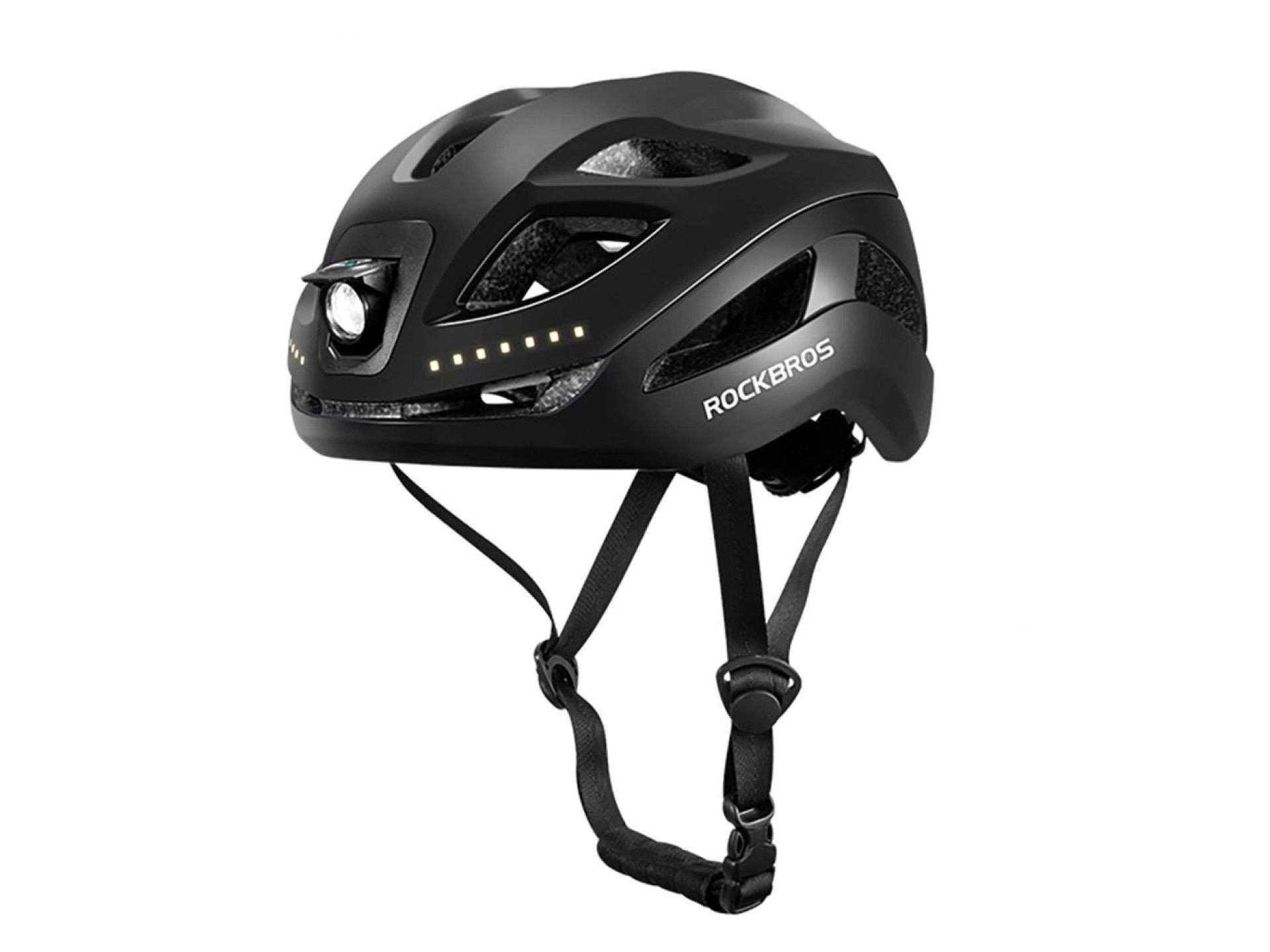 Capacete de ciclismo Rockbros ZK-077 com iluminação multidirecional integrada, tamanhos 57-61 cm - P