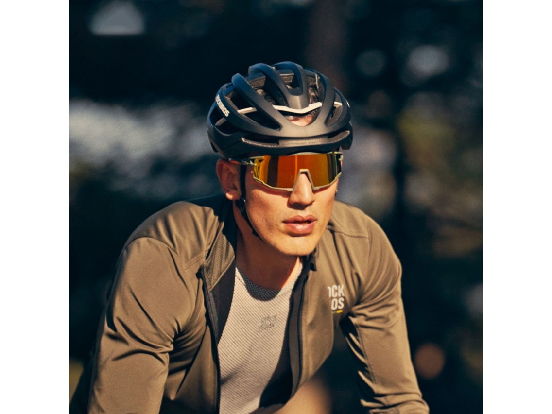 Capacete de ciclismo Rockbros HC-58BK-L, tamanhos 58-61 cm - Preto e Cinza