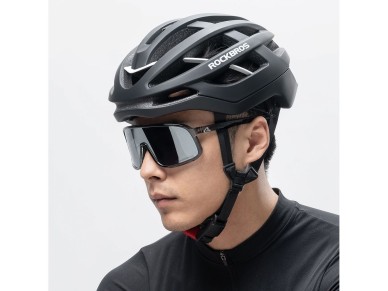 Casco de bicicleta Rockbros HC-58BK-L de 58-61 cm - Negro y gris Casco de bicicleta Rockbros HC-58BK-L de 58-61 cm - Negro y gris