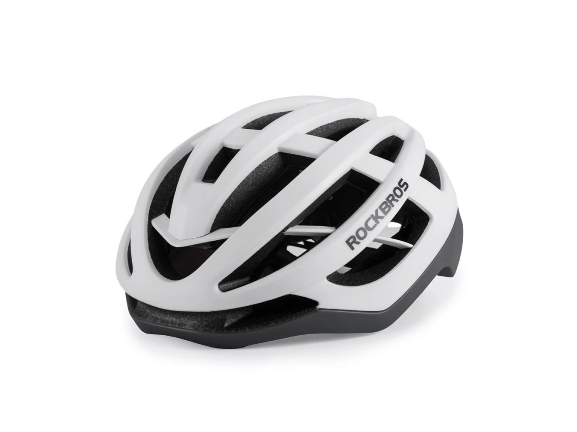 Casco de bicicleta Rockbros HC-58WG-L 58-61 cm - Blanco-Gris