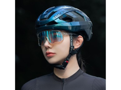 Rockbros LK-15 Carbon Fiber Bike Helmet Size L (58-62cm) - Chameleon Blue Rockbros LK-15 Carbon Fiber Bike Helmet Size L (58-62cm) - Chameleon Blue