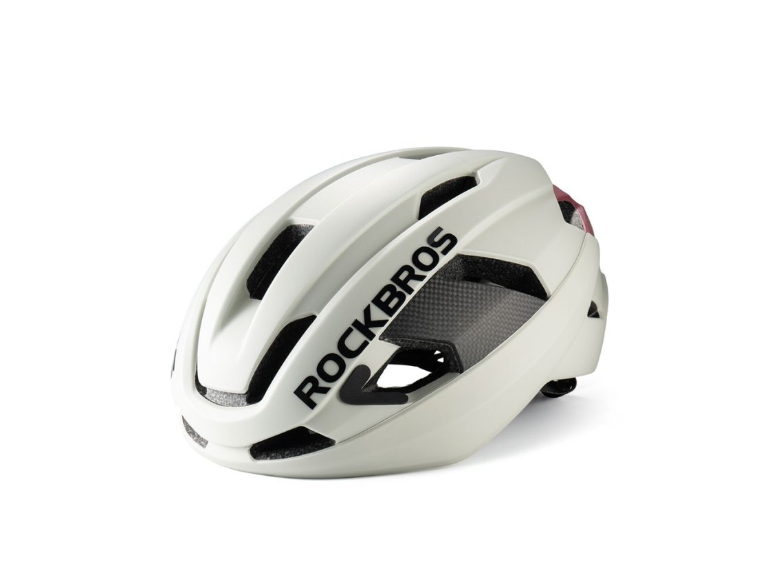 Rockbros LK-15 Carbon Fiber Bike Helmet 58-62cm - Light Gray