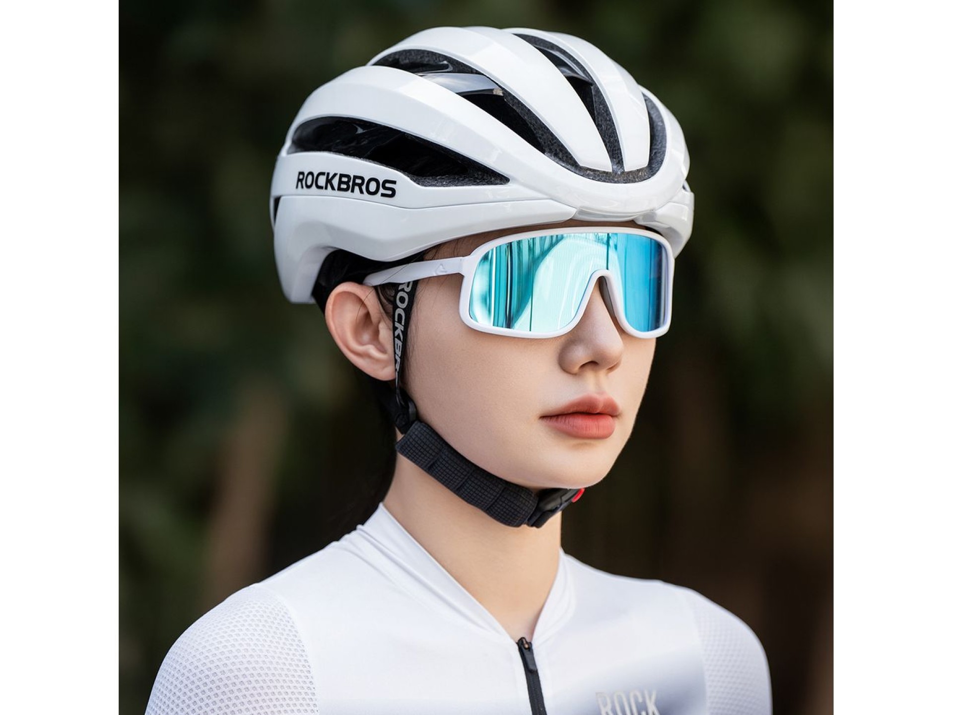 Casco de bicicleta Rockbros LK-79 de 58–62 cm - Blanco