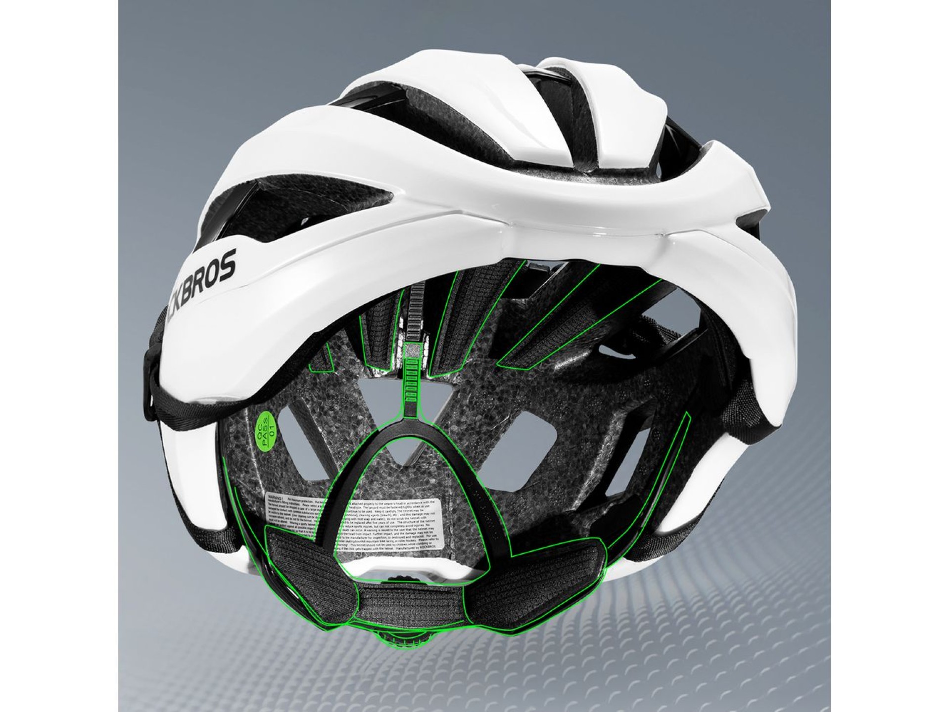Casco de bicicleta Rockbros LK-79 de 58–62 cm - Blanco