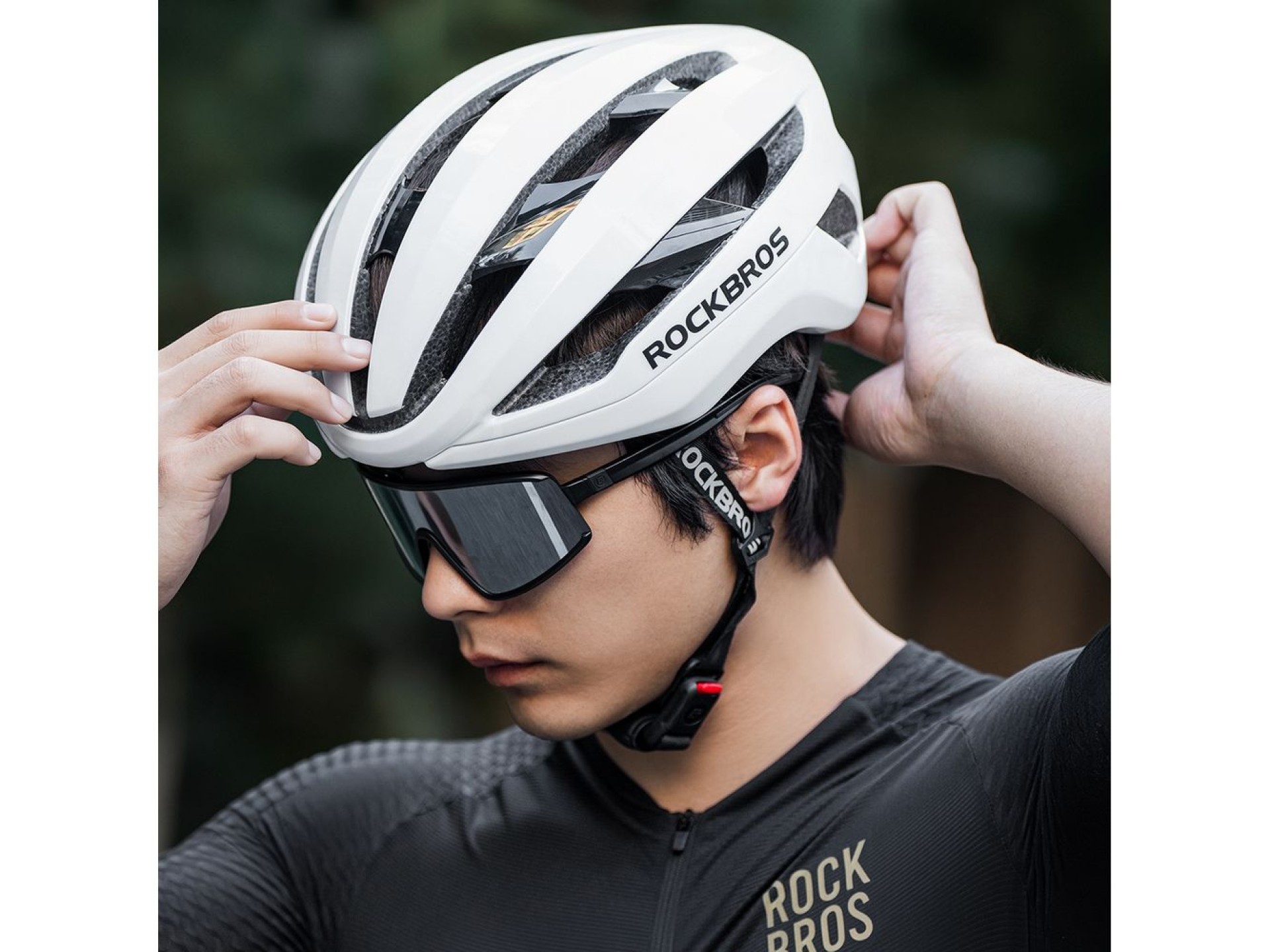 Casco de bicicleta Rockbros LK-79 de 58–62 cm - Blanco