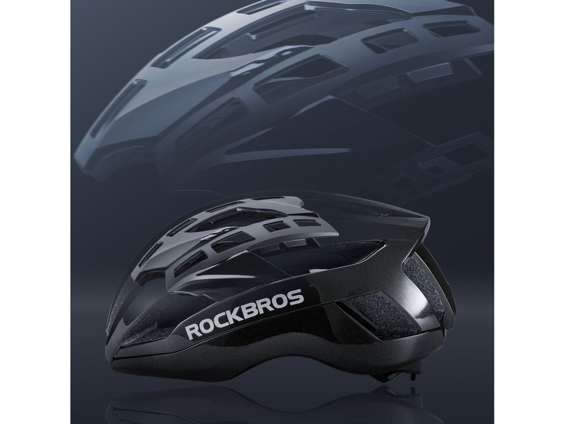 Casco de bicicleta Rockbros LK-79 58-62 cm - Negro
