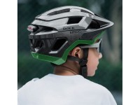 Capacete de ciclismo juvenil Rockbros LK-67 com viseira remov�vel, tamanhos 54 a 58 cm - Cinza
