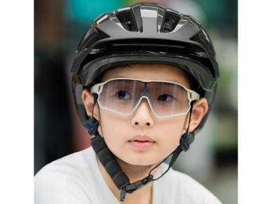 Casco de bicicleta Rockbros LK-67 para j�venes con visera desmontable, talla 54�58 cm - Gris