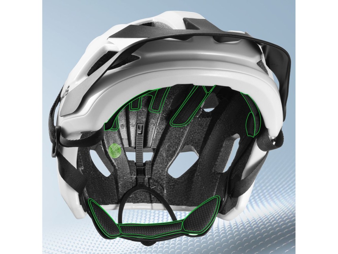 Capacete de ciclismo juvenil Rockbros LK-67 com viseira removível, tamanhos 54 a 58 cm - Branco