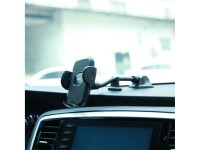 Suporte para celular veicular Joyroom com bra�o flex�vel para painel ou para-brisa, preto (JR-ZS259)