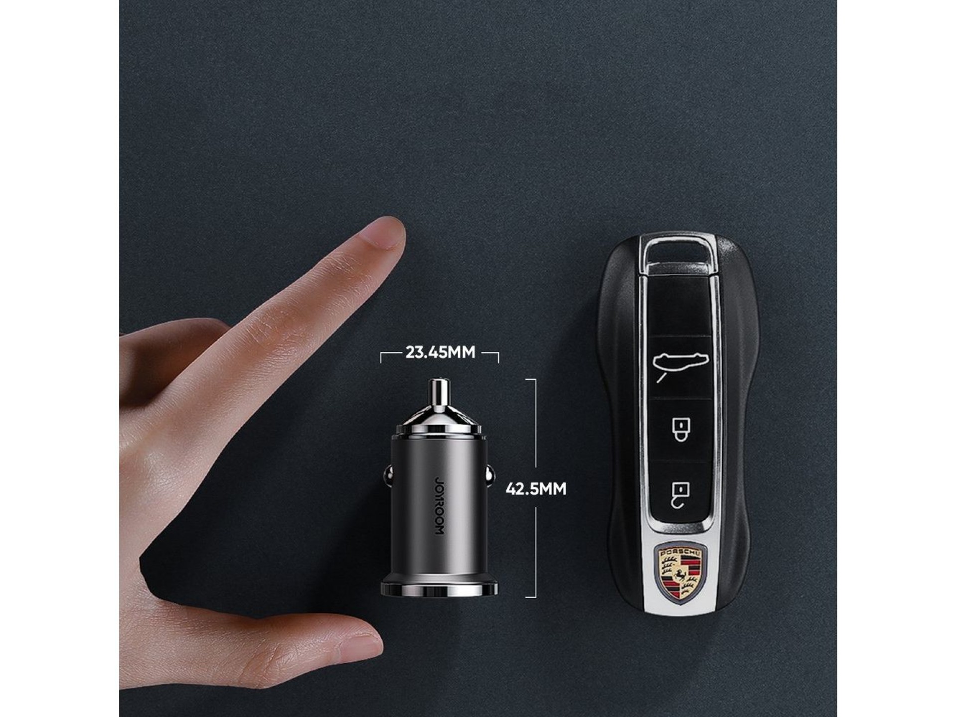 Carregador rápido para carro Joyroom USB Tipo C / USB 45W 5A Power Delivery Quick Charge 3.0 AFC SCP