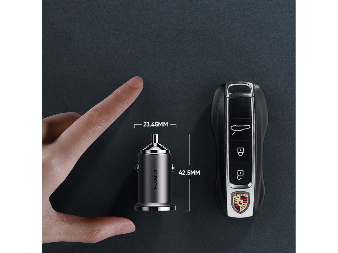 Carregador rápido para carro Joyroom USB Tipo C / USB 45W 5A Power Delivery Quick Charge 3.0 AFC SCP