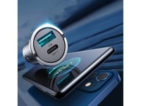 Carregador rápido para carro Joyroom USB Tipo C / USB 45W 5A Power Delivery Quick Charge 3.0 AFC SCP Carregador rápido para carro Joyroom USB Tipo C / USB 45W 5A Power Delivery Quick Charge 3.0 AFC SCP