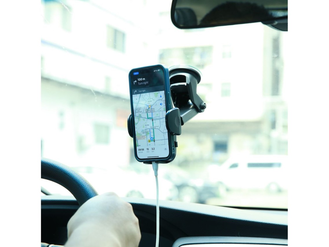 Soporte para teléfono móvil Joyroom para coche con brazo telescópico extensible para salpicadero y p