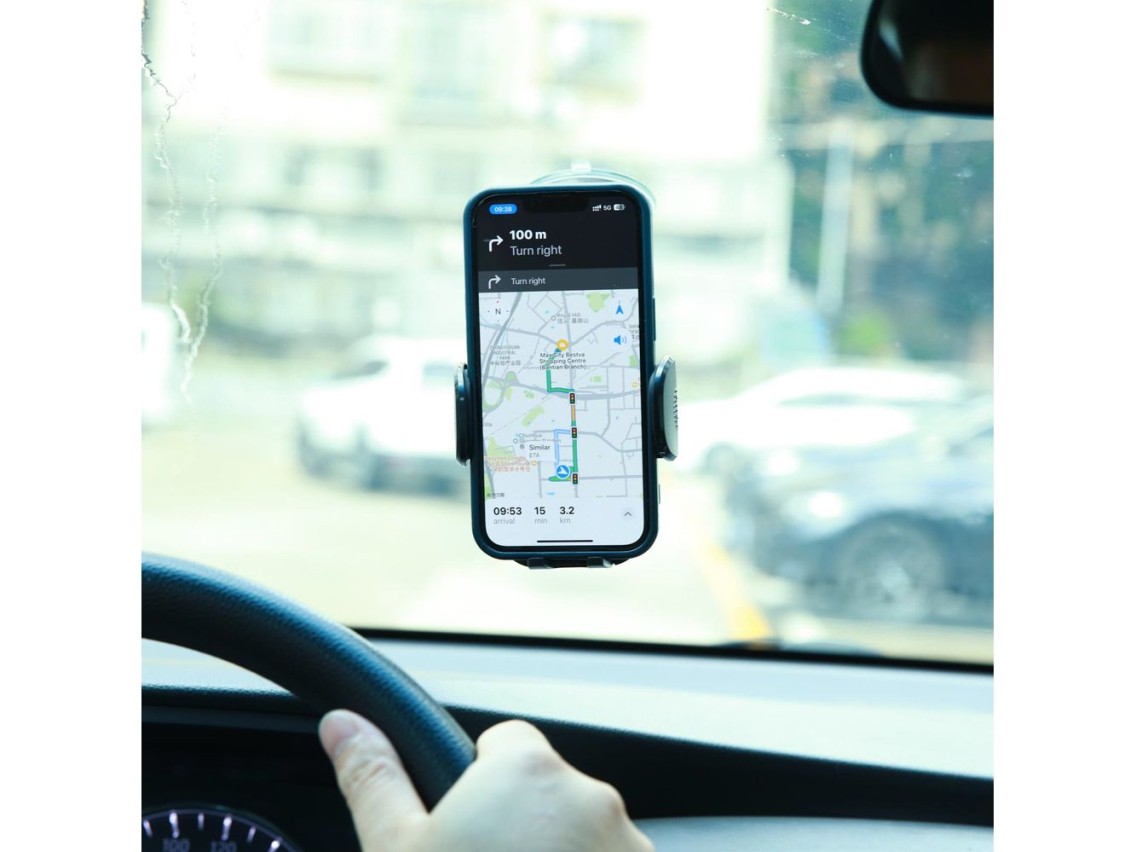 Soporte para teléfono móvil Joyroom para coche con brazo telescópico extensible para salpicadero y p