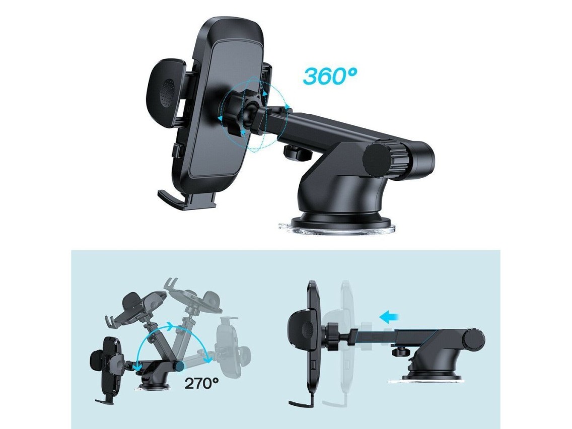 Soporte para teléfono móvil Joyroom para coche con brazo telescópico extensible para salpicadero y p