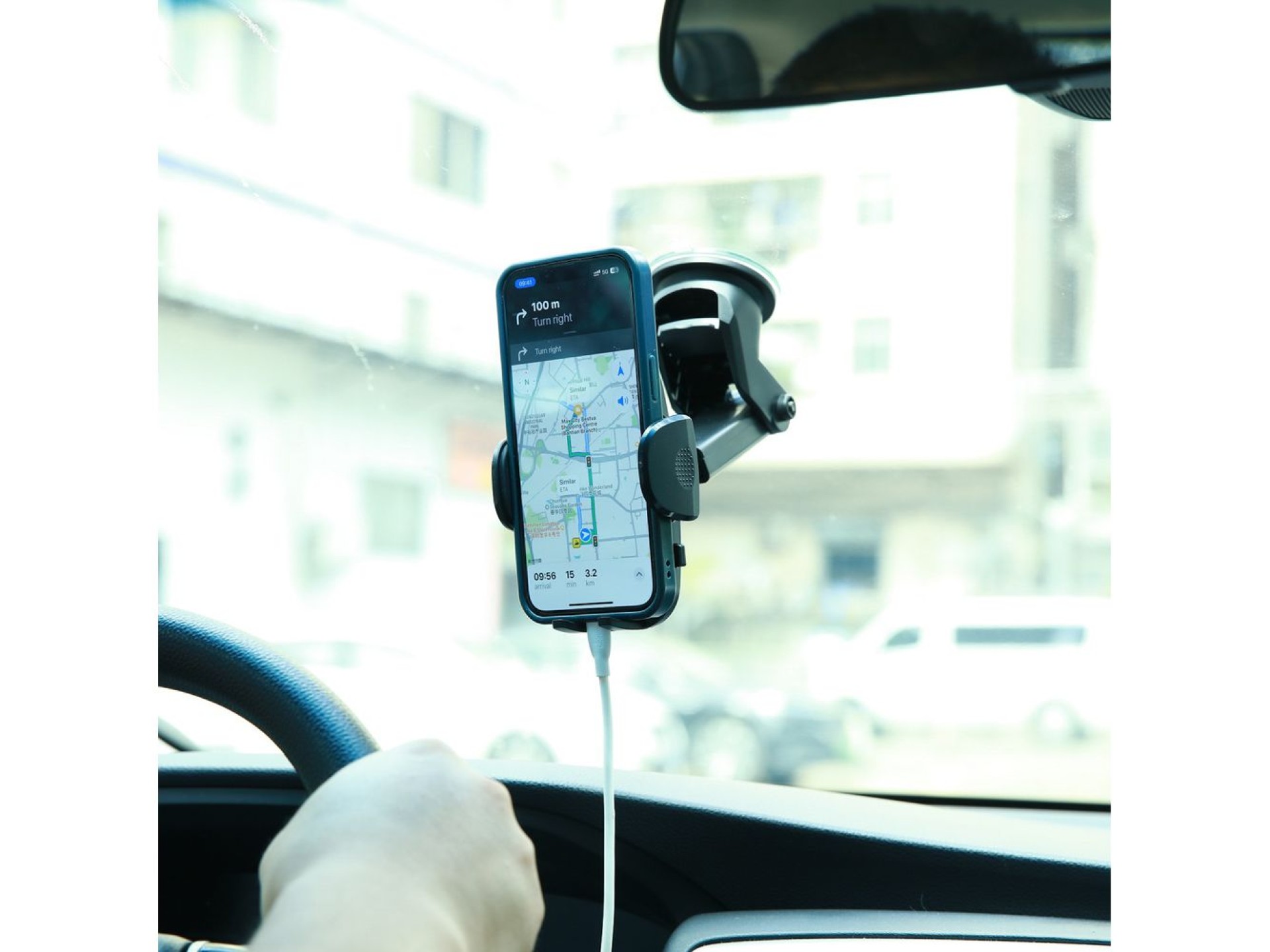Soporte para teléfono móvil Joyroom para coche con brazo telescópico extensible para salpicadero y p